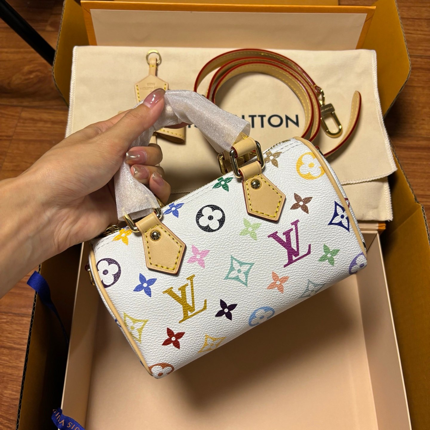 高仿LV白三彩nanospeedy實拍圖純手工定制奢品正品級原單定制開模 高仿LV白三彩nanospeedy實拍圖純手工定制奢品正品級原單定制開模