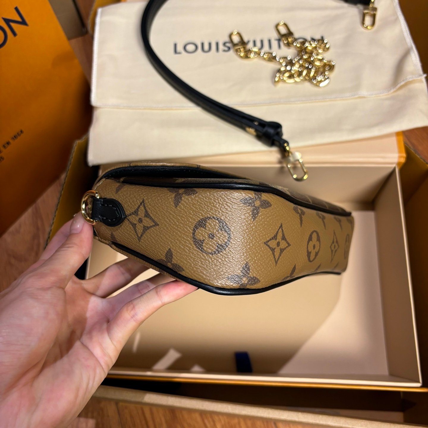 高仿包包WalletOnChainIVY系列拼色老花實拍圖純手工定制奢品正品級原單定制開模 高仿包包WalletOnChainIVY系列拼色老花實拍圖純手工定制奢品正品級原單定制開模