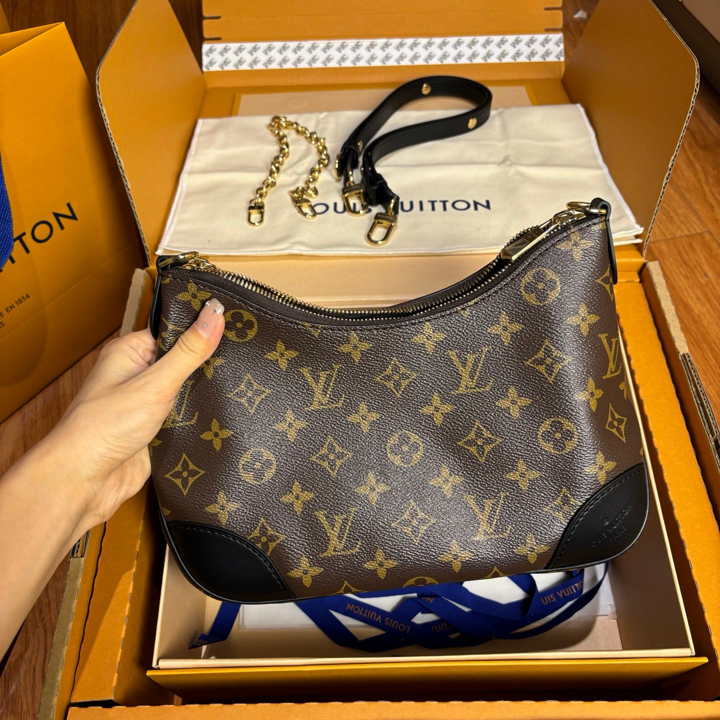 高仿LVlv 黑牛角Boulogne手袋實拍圖純手工定制奢品正品級原單定制開模 高仿LVlv 黑牛角Boulogne手袋實拍圖純手工定制奢品正品級原單定制開模