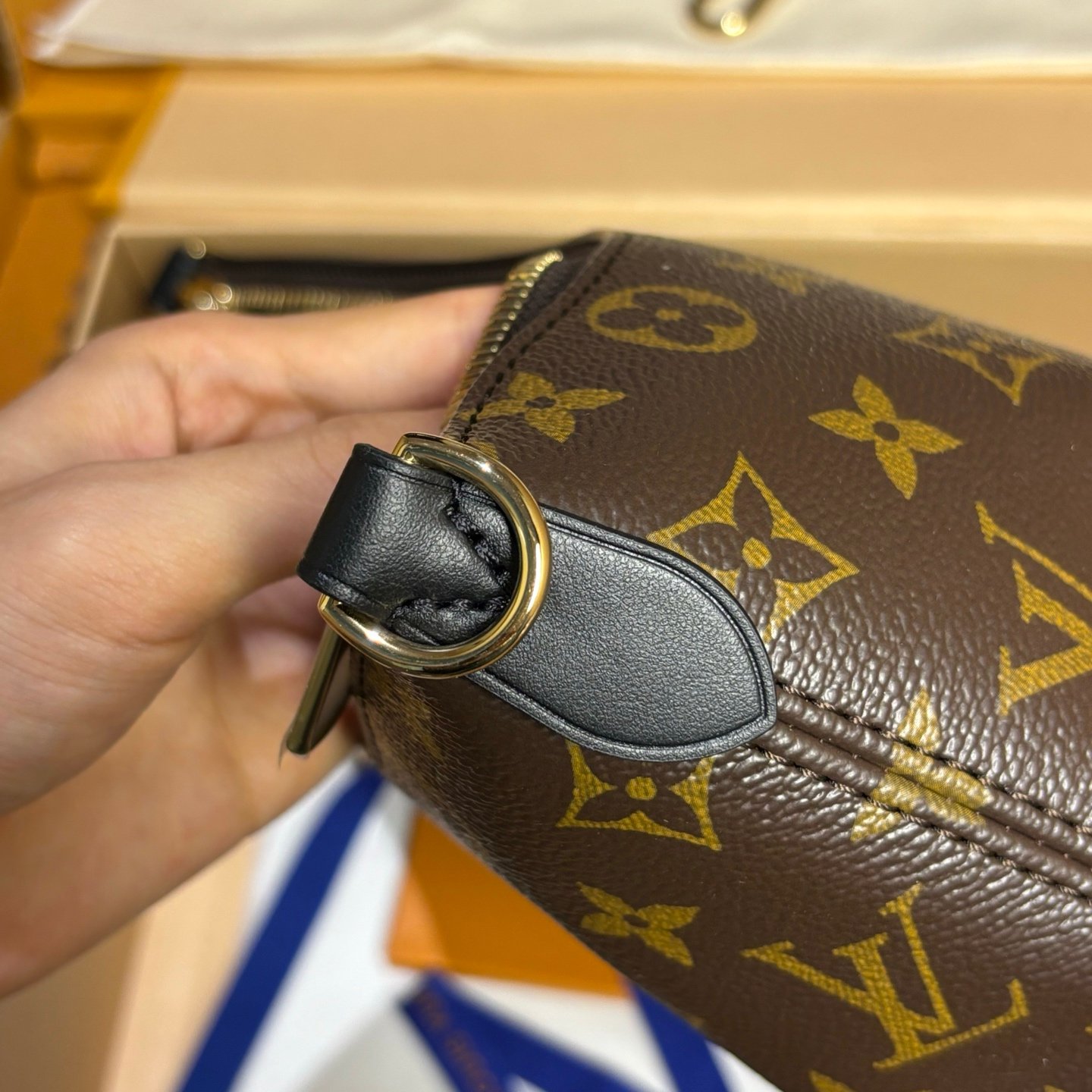 高仿LVlv 黑牛角Boulogne手袋實拍圖純手工定制奢品正品級原單定制開模 高仿LVlv 黑牛角Boulogne手袋實拍圖純手工定制奢品正品級原單定制開模