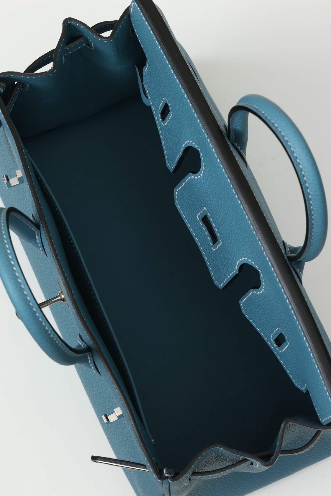 Birkin 25鉑金包 CK75牛仔藍 銀扣 togo皮 4 IMG 9778