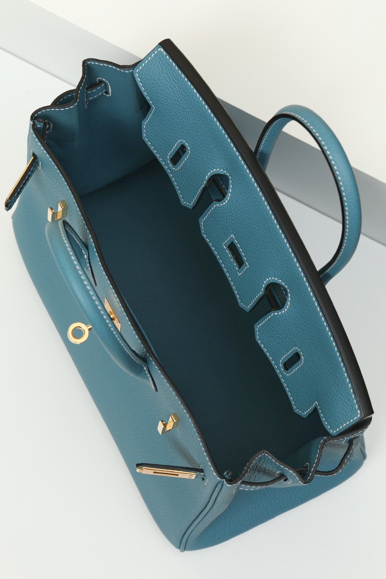 Birkin 25鉑金包 D2新牛仔藍 金扣 togo皮 4 IMG 9805