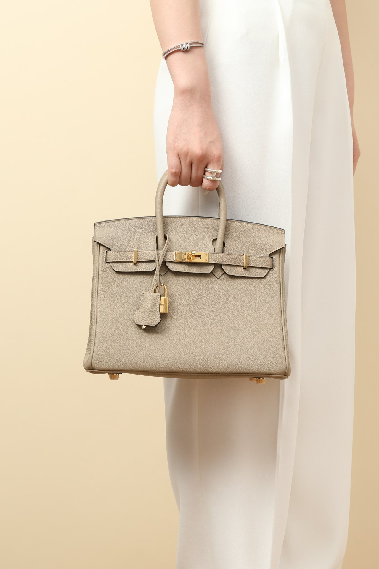 Birkin 25鉑金包 81斑鳩灰 金扣 togo皮 5 IMG 9851