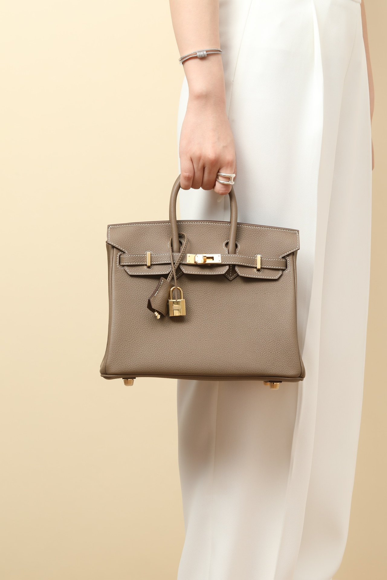 Birkin 25鉑金包 CK18大象灰 金扣 Togo皮 5 IMG 9887
