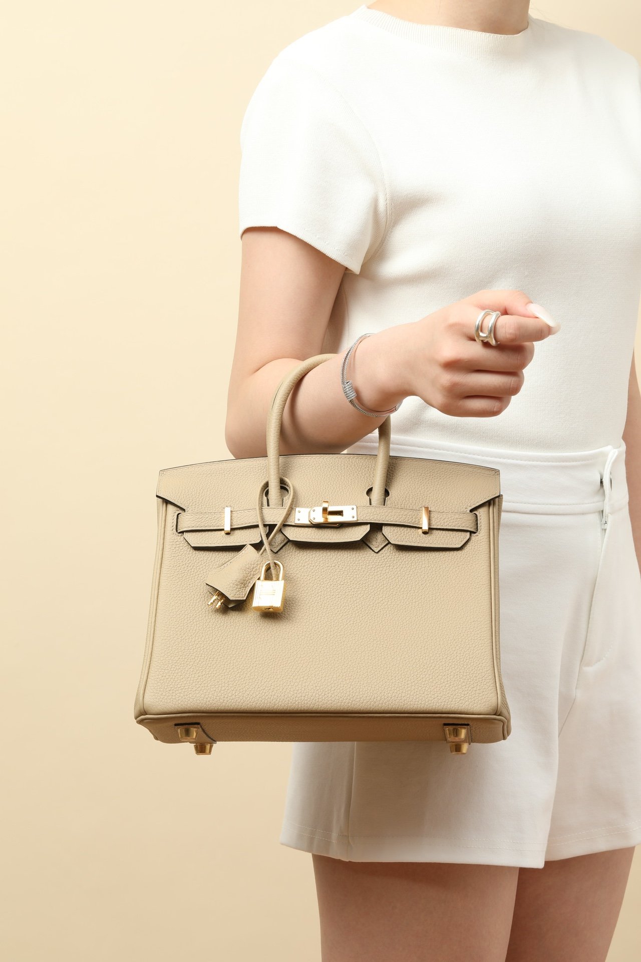 Birkin 25鉑金包 S2風衣灰 金扣 Togo皮 6 IMG 9906