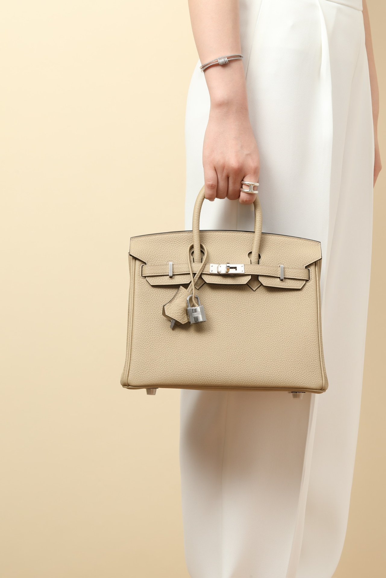 Birkin 25鉑金包 S2風衣灰 銀扣 Togo皮 5 IMG 9914