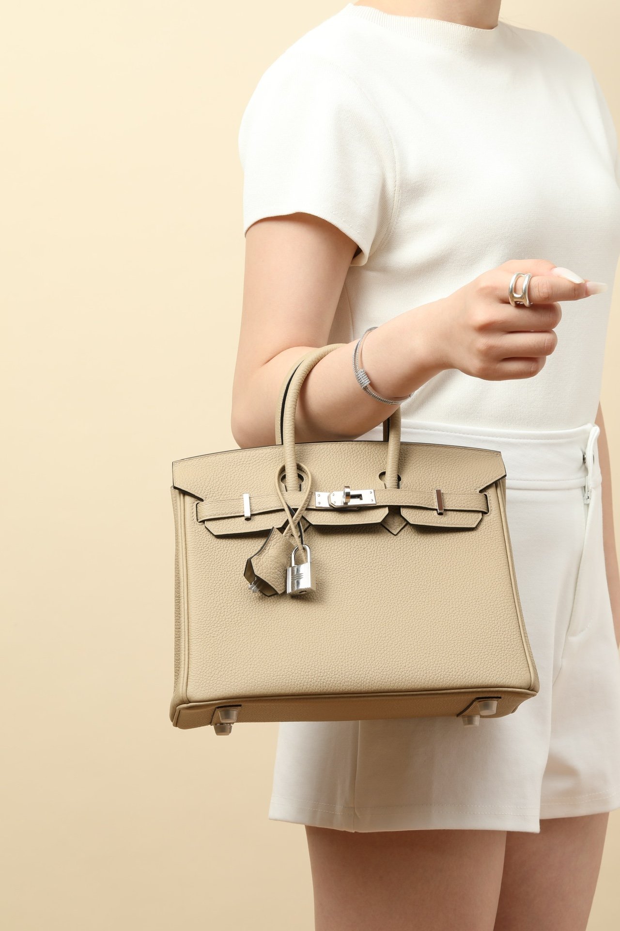 Birkin 25鉑金包 S2風衣灰 銀扣 Togo皮 6 IMG 9915