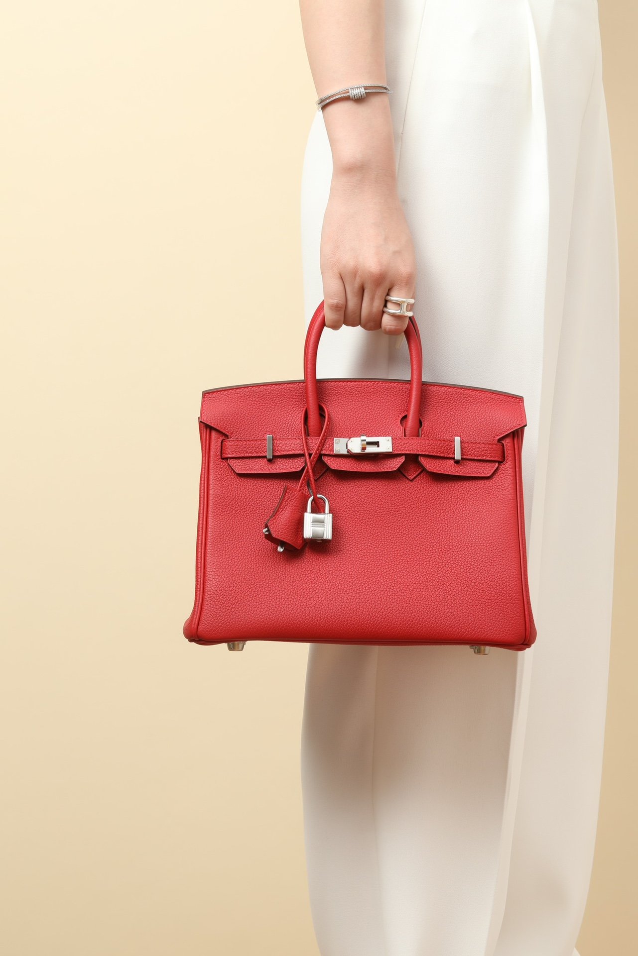 Birkin 25鉑金包 Q5國旗紅 銀扣 Togo皮 5 IMG 9923