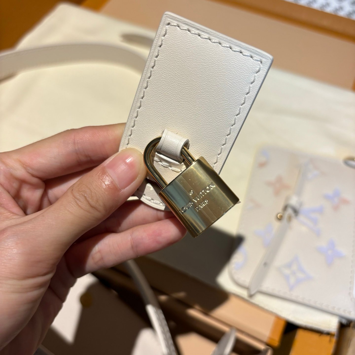 M25673(163C01)夢幻紫ALL IN BB手袋菜籃子 16 × 18 × 12 厘米(長 × 高 × 寬) 3 五金實拍細節